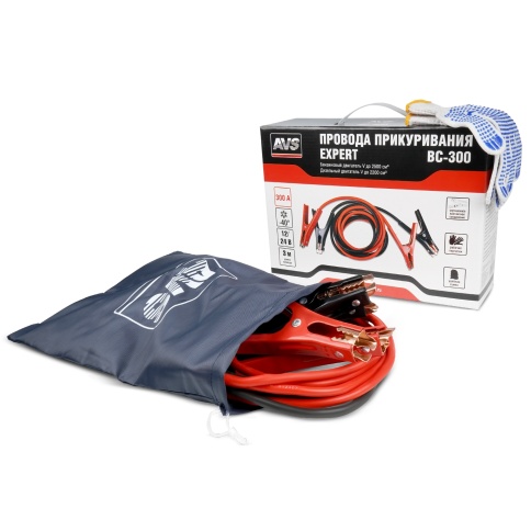 Провода прикуривания AVS Expert BC-300 (3 метра) 300А фото 1