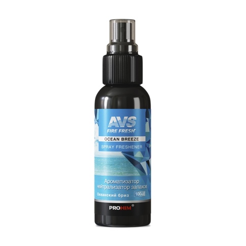 Ароматизатор-нейтрализатор запахов AVS AFS-004 Stop Smell (аром.Oceanbreeze/Океан.бриз) (спрей100мл) фото 2