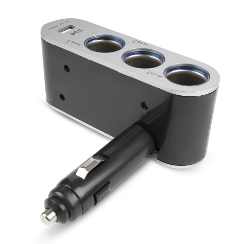 Разветвитель прикуривателя AVS 12/24 (на 3 выхода+USB) CS312U фото 4