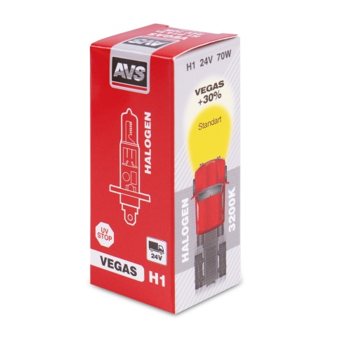 Галогенная лампа AVS Vegas H1.24V.70W.1шт. фото 4