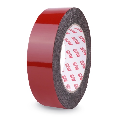 Лента клейкая двусторонняя AVS SCH-023 30 mm x 5 m вспененная основа (черная) фото 1