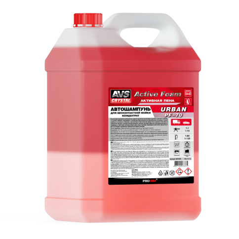 Автошампунь для б/к мойки AVS "Active Foam" 1:7-10 PF-70 URBAN 6 кг фото 1