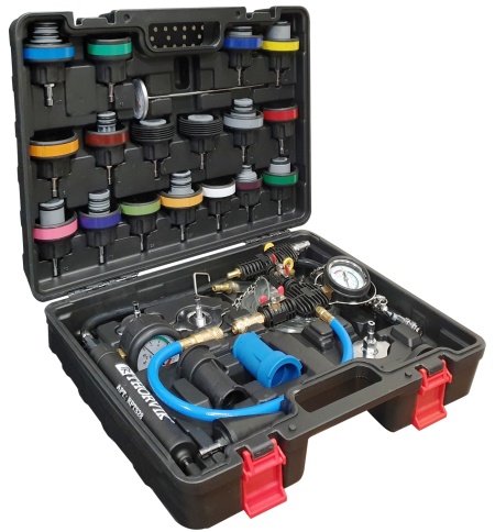 Набор для проверки герметичности системы охлаждения, 28 предметов, Thorvik RPTS28 (53892) фото 1
