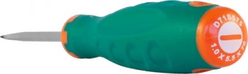 Отвертка стержневая шлицевая ANTI-SLIP GRIP, SL5.5х75мм, Jonnesway D71S575 (49953) фото 2