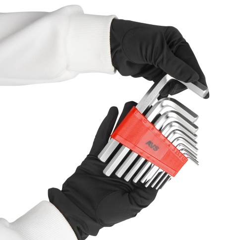 Набор ключей торцевых шестигранных 10 предметов (1,5-12мм) AVS HKS-10 фото 4