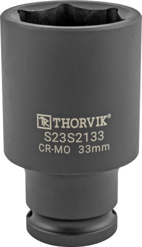 Головка торцевая ударная глубокая 1/2"DR, 33 мм, Thorvik S23S2133 (54442) фото 1