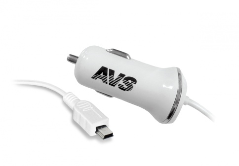 Автомобильное зарядное устройство AVS с mini USB CMN-213 (1,2А) фото 1