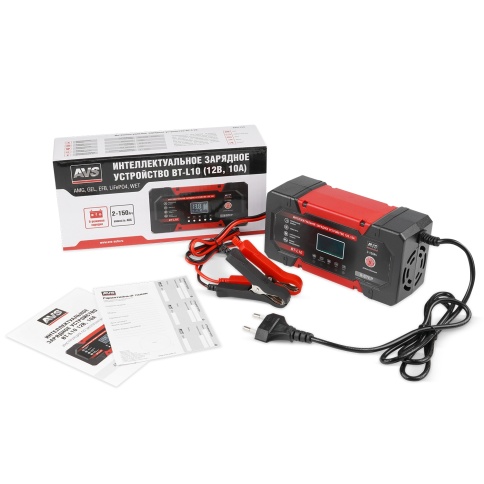 Интеллектуальное зарядное устройство для автомобильного аккумулятора AVS BT-L10 (10A) 12V фото 7