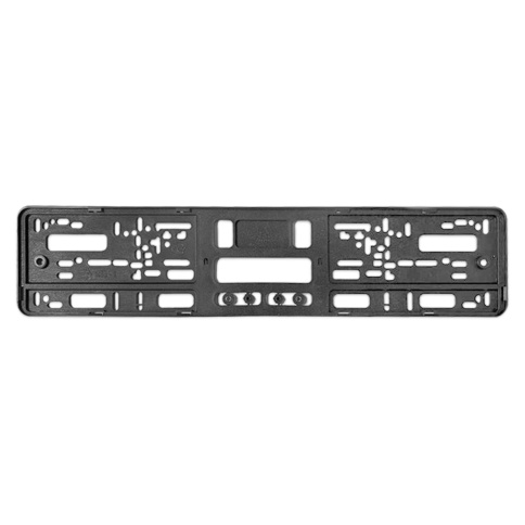 Рамка под номерной знак безрамочная (черная) AVS RN-25 фото 1