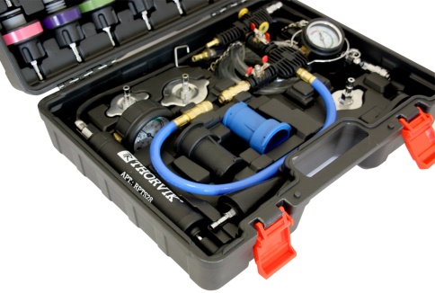 Набор для проверки герметичности системы охлаждения, 28 предметов, Thorvik RPTS28 (53892) фото 3