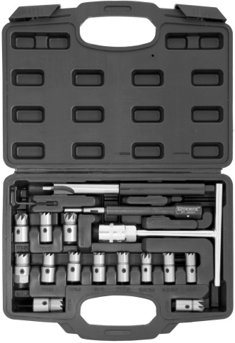 Набор для восстановления посадочных отверстий дизельных форсунок, 17 пред., Thorvik DICS17 (53897) фото 3