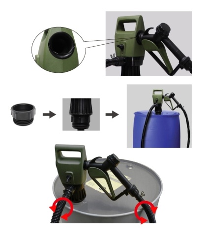 Электронасос для перекачки из бочек (12V/220V) SMART SP3000EP фото 3