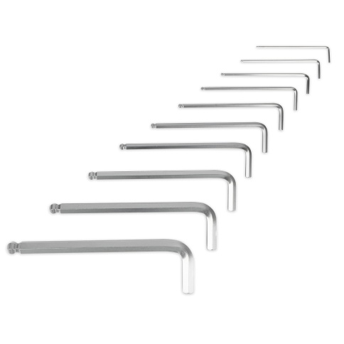 Набор ключей торцевых шестигранных шаровых 10 предметов (1,5-12мм) AVS HKS-10B фото 5