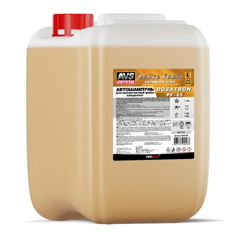 Автошампунь для б/к мойки AVS "Active Foam" 1:4-7 PF-65 DOZATRON 23 кг фото 1
