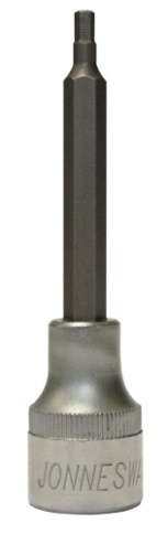 Головка торцевая 1/2 DR, с шестигранной вставкой Hex 4 мм, L-100 мм, Jonnesway S09H4304 фото 1