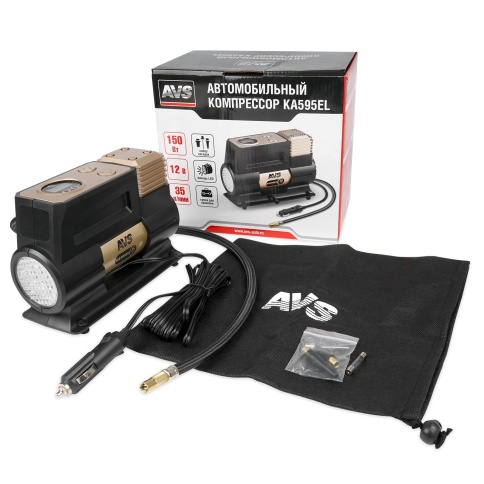 Компрессор автомобильный AVS КА595EL фото 2