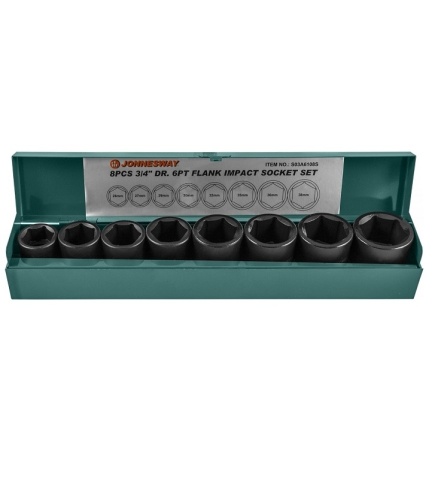 Набор ударных головок 3/4 DR, 26-38 мм, 8 шт., Jonnesway S03A6108S фото 1