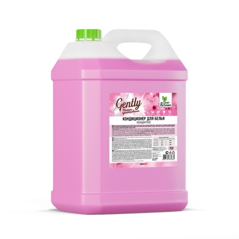 Кондиционер для белья Gently "Нежное прикосновение" (концентрат, розовый) 5 л. Clean&Green CG8166 фото 2