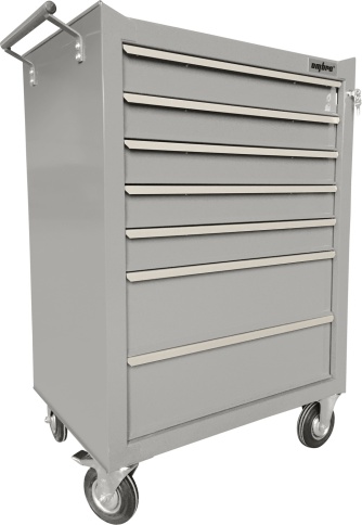 Тележка инструментальная 7-ми полочная Ombra OTT47G-R (серая) фото 1