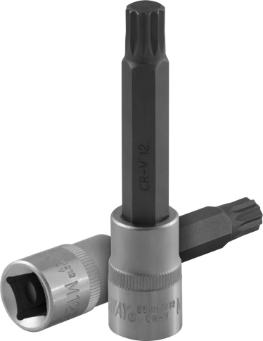 Торцевая насадка 1/2 DR, с вставкой SPLINE M12x100 мм, для ГБЦ VAG, Jonnesway S64H4212 фото 1