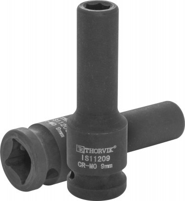 Головка торцевая ударная глубокая 1/2"DR, 10 мм, Thorvik IS11210 (53433) фото 1