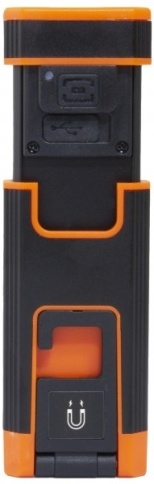 Фонарь светодиодный аккумуляторный, карманный, складной, со световым пучком 500+160 лм, Ombra A90068 фото 2