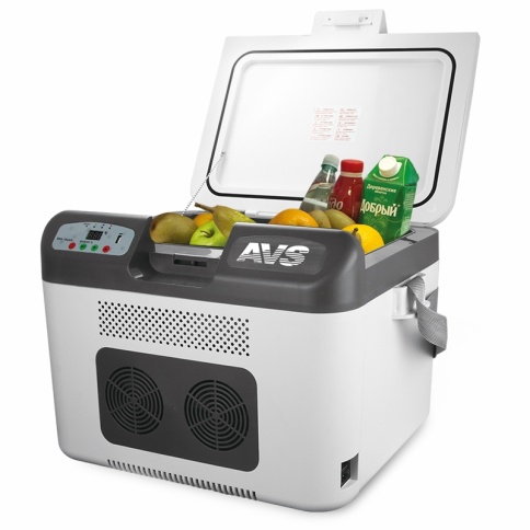 Холодильник автомобильный AVS CC-27WBC(программное цифровое управление, USB-порт)  27л 12V/24V/220V фото 1