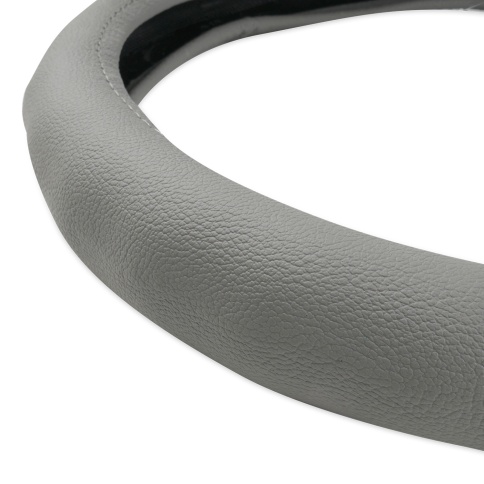 Оплетка на руль (нат. кожа) AVS GL-165M-GR (размер M, серый) - Серия "Classic" фото 2