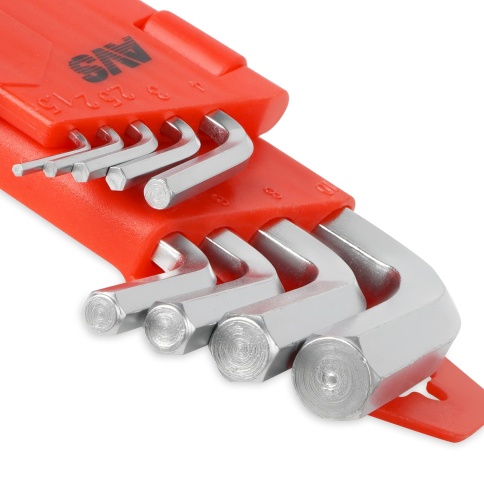 Набор ключей торцевых шестигранных шаровых 9 предметов (1,5-10мм) AVS HKS-9B фото 3