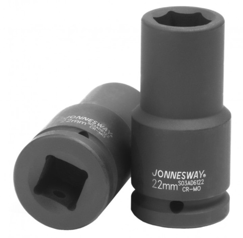 Головка торцевая ударная глубокая 3/4 DR, 22 мм, Jonnesway S03AD6122 фото 1