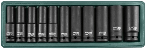 Набор ударных головок глубоких 1/2 DR, 10-24 мм, 11 шт., Jonnesway S03AD4111S фото 1