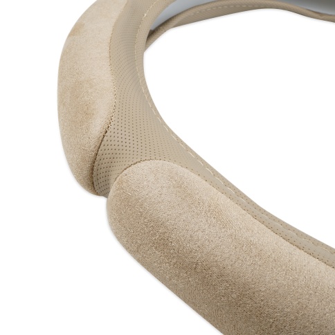 Спонжевая оплетка руля AVS SP-426M-BE ( размер M, бежевый) - Серия "Sponge" фото 2