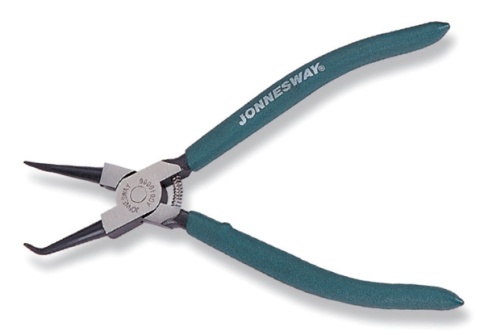 Щипцы для стопорных колец, сжим загнутый 7, Jonnesway AG010005 фото 1