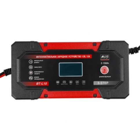 Интеллектуальное зарядное устройство для автомобильного аккумулятора AVS BT-L10 (10A) 12V фото 3