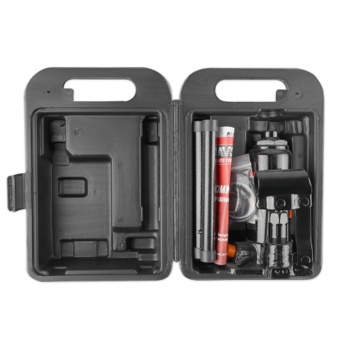 Домкрат гидравлический AVS HJ-B2TC, 2т, 158-308мм с клапаном, в кейсе (ремкомплект) фото 2