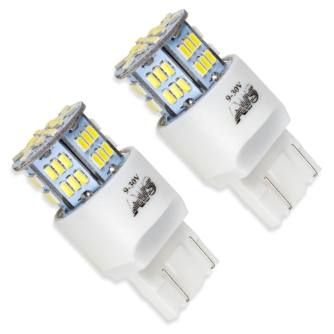 T113B T20/белый/(W3*16q) CANBUS 54SMD 3014, 2 contact, коробка 2 шт. фото 3