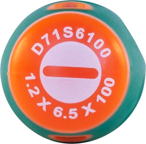 Отвертка стержневая шлицевая ANTI-SLIP GRIP, SL6.5х100мм, Jonnesway D71S6100 (49954) фото 3