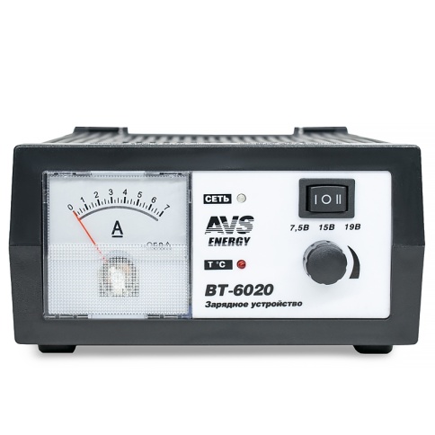 Зарядное устройство для автомобильного аккумулятора AVS BT-6020 (7A) 6/12V фото 2