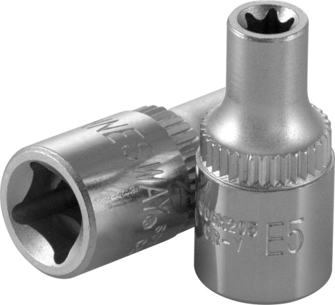 Головка торцевая 1/4 DR, внешний TORX Е-5, Jonnesway S06H205 фото 1