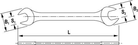 Рожковый ключ, 19x22 мм, Thorvik OEW1922 фото 2