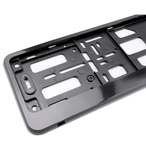 Рамка под номерной знак двусоставная (черная) AVS RN-24 фото 2