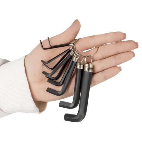 Набор ключей торцевых шестигранных на кольце 10 предметов (1.5-10 мм) JT HKSJ-10R фото 5