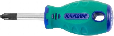 Отвертка стержневая крестовая ANTI-SLIP GRIP, PH2х38мм, Jonnesway D71P238 (49952) фото 1