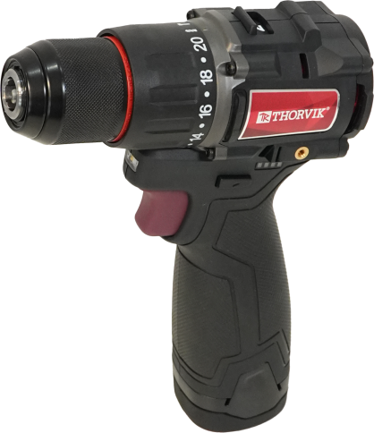 Дрель аккумуляторная, 13 мм, 16 В, 60 Нм, Thorvik, BD16136 (51000) фото 1