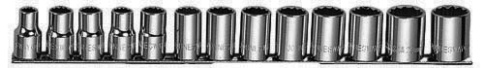 Набор 12-гранных головок, 1/2 DR, MAXI-DRIVE, 13 шт, 10-24 мм, Jonnesway S05H4113S фото 2