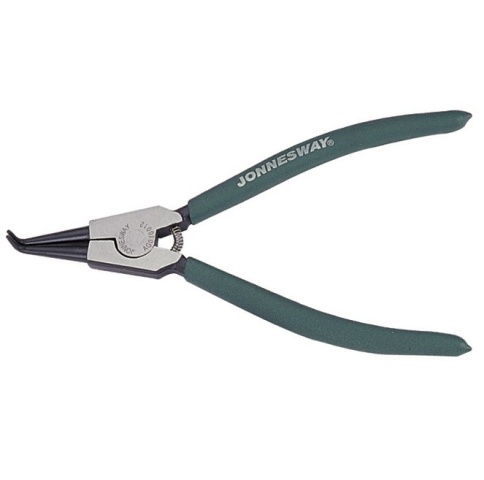 Щипцы для стопорных колец, изогнутые, разжим 9, Jonnesway AG010012 фото 1