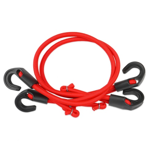 Резинка крепления груза 80 см х 8 мм, 2 шт (пластик.крючки) AVS TL-03 фото 2