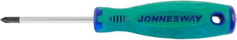 Отвертка стержневая крестовая ANTI-SLIP GRIP, PH1х75мм, Jonnesway D71P175 (49950) фото 1