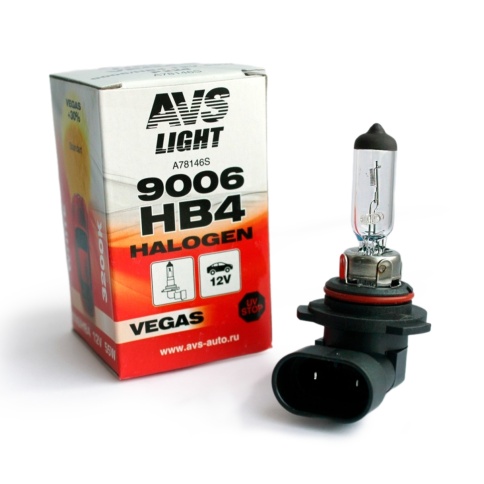 Галогенная лампа AVS Vegas HB4/9006.12V.51W.1шт. фото 1