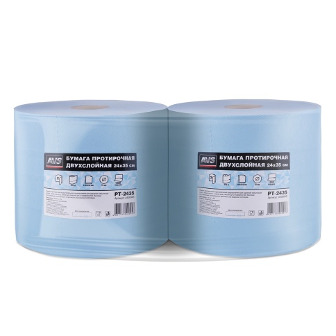 Бумага протирочная двухслойная (24х35см) 1000 листов AVS PT-2435 фото 3